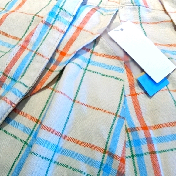 🎉Host Pick🎉Cream Plaid Skirt Size 5 New with Tags - Picture 4 of 7